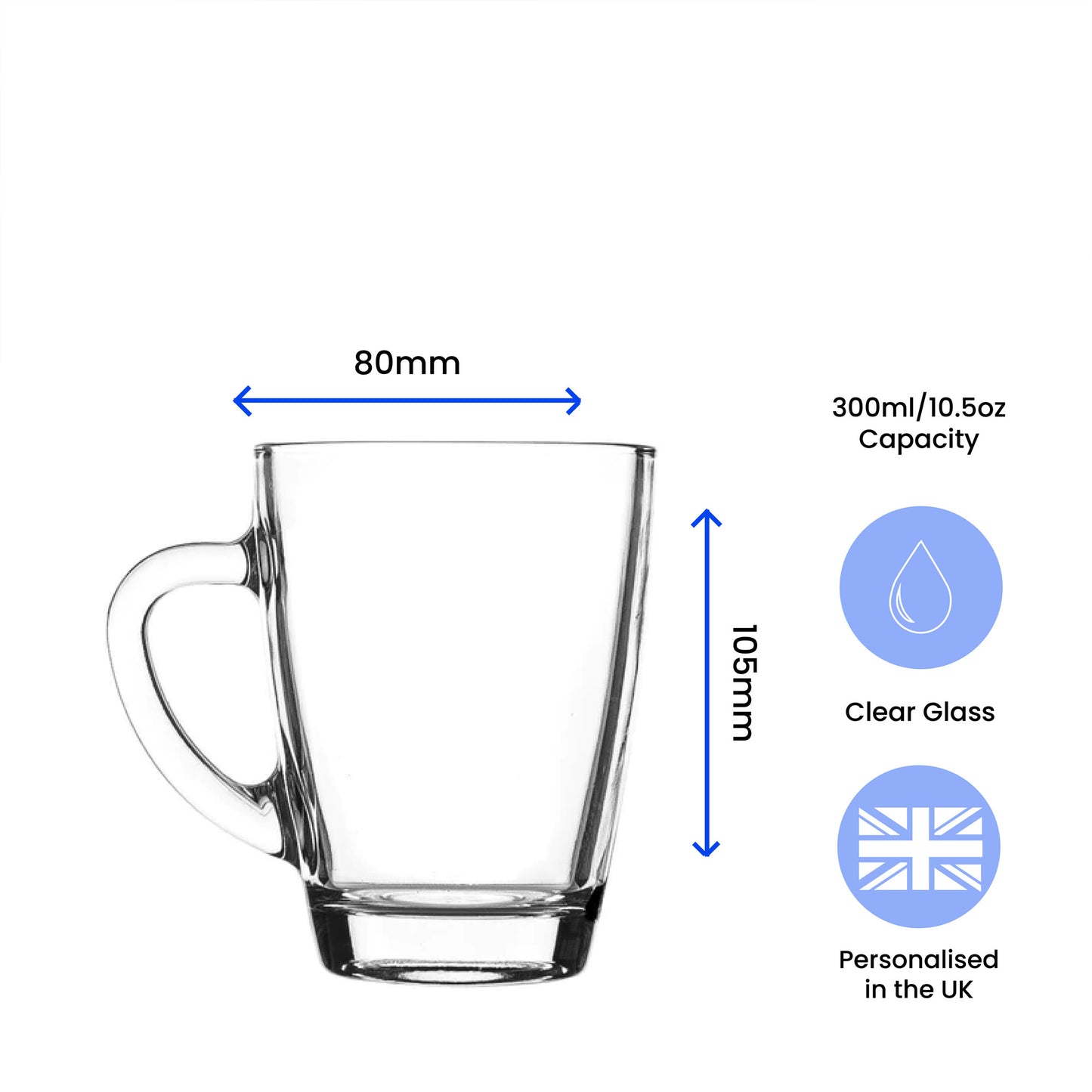 Engraved Commemorative Coronation of the King Glass Mug Image 5