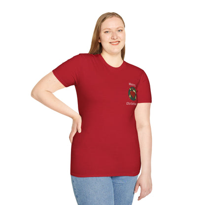 Glitter Christmas Heart T-Shirt, Holiday Tee, Merry Christmas Gift, Festive,