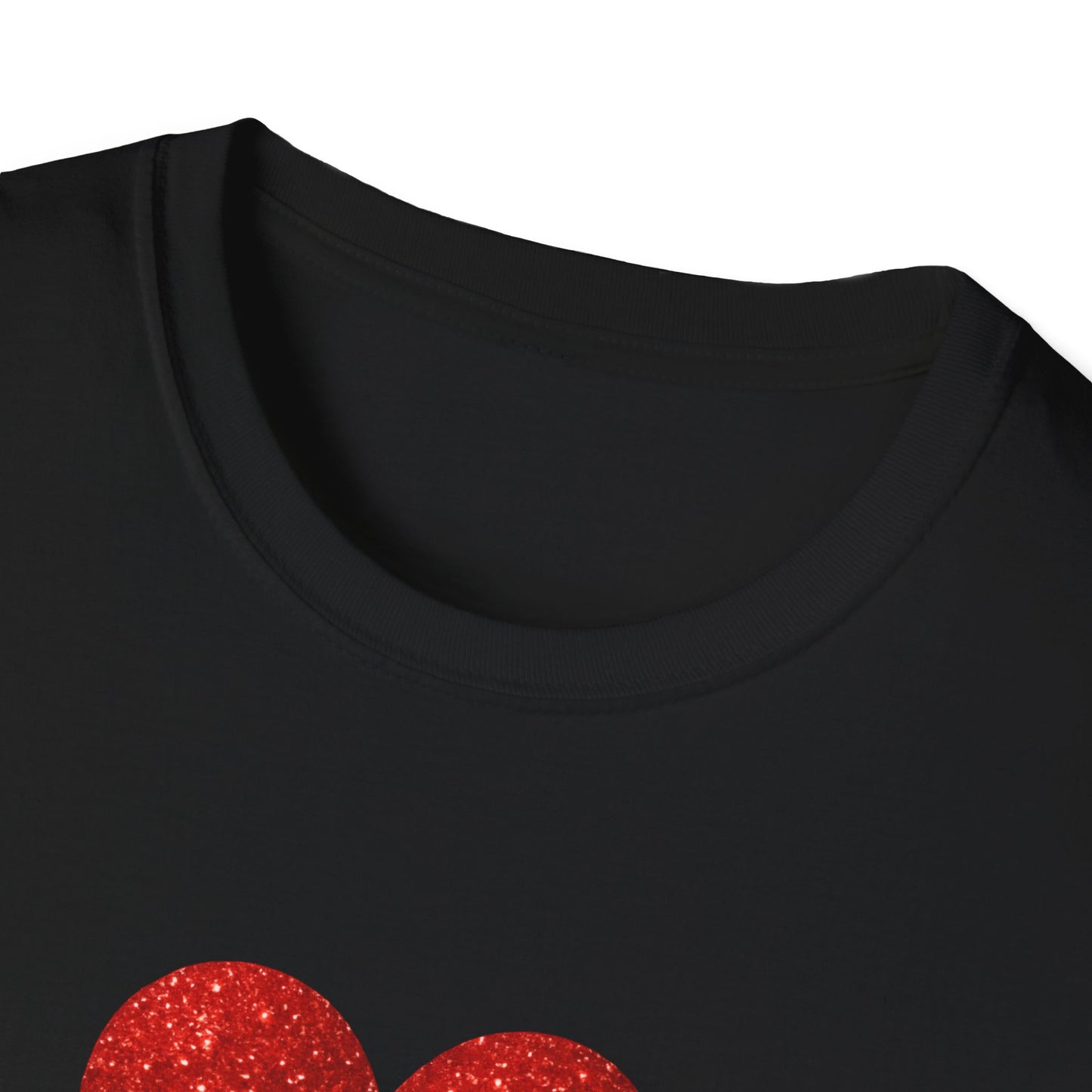 Heart Glitter Unisex Softstyle T-Shirt, Casual Wear, Valentine's Day Gift, [...]