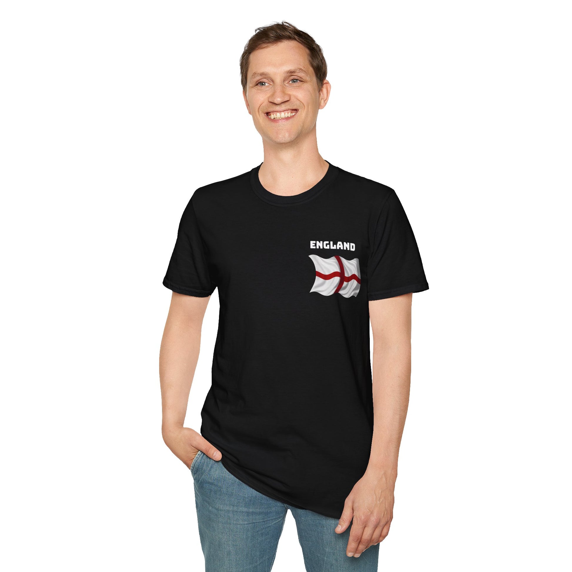  iconic Flag ST George England flag design T-Shirt black