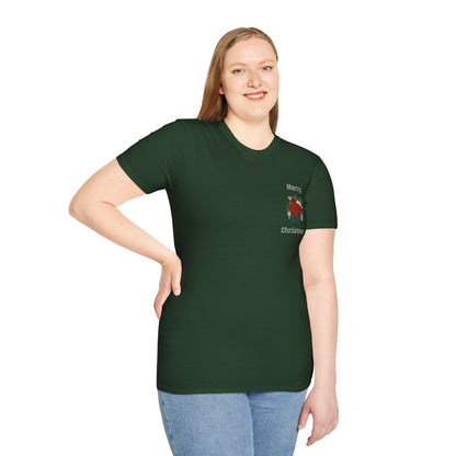 Glitter Christmas Heart T-Shirt, Holiday Tee, Merry Christmas Gift, Festive,