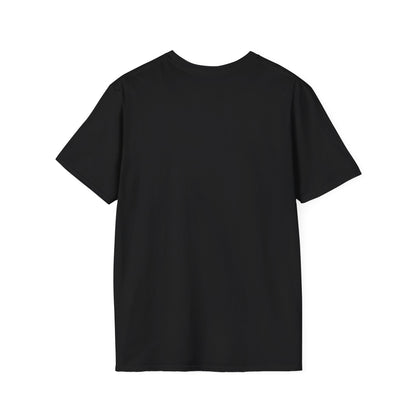 Black t-shirt  back view on a white background