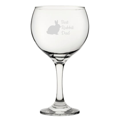 Best Rabbit Mum - Engraved Novelty Gin Balloon Cocktail Glass Image 2