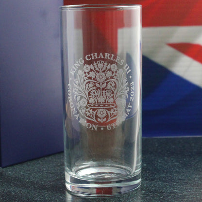 Engraved Commemorative Coronation of the King Hiball Tumbler Image 4