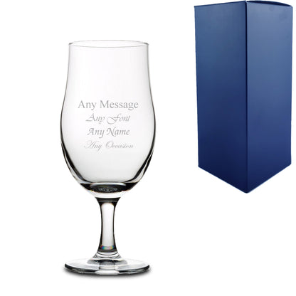 Engraved Stemmed Cider Glass - 13oz Image 2