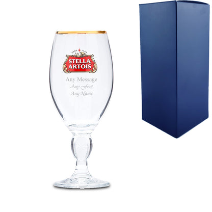 Engraved Stella Half Pint Glass 10oz Image 2