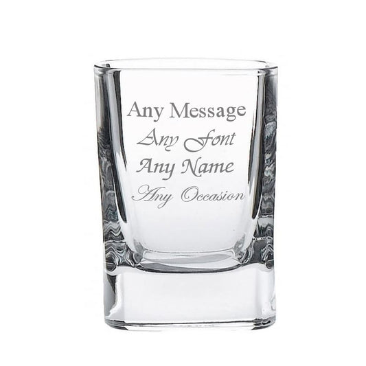 Engraved 60ml Strauss Square Tot Glass Image 1