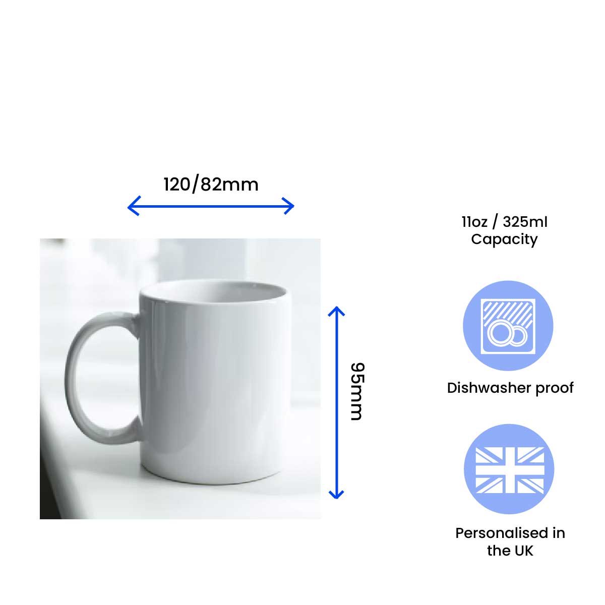 His and Hers Mug Set, The Boss and The Actual boss, 11oz/312ml Mugs Image 5