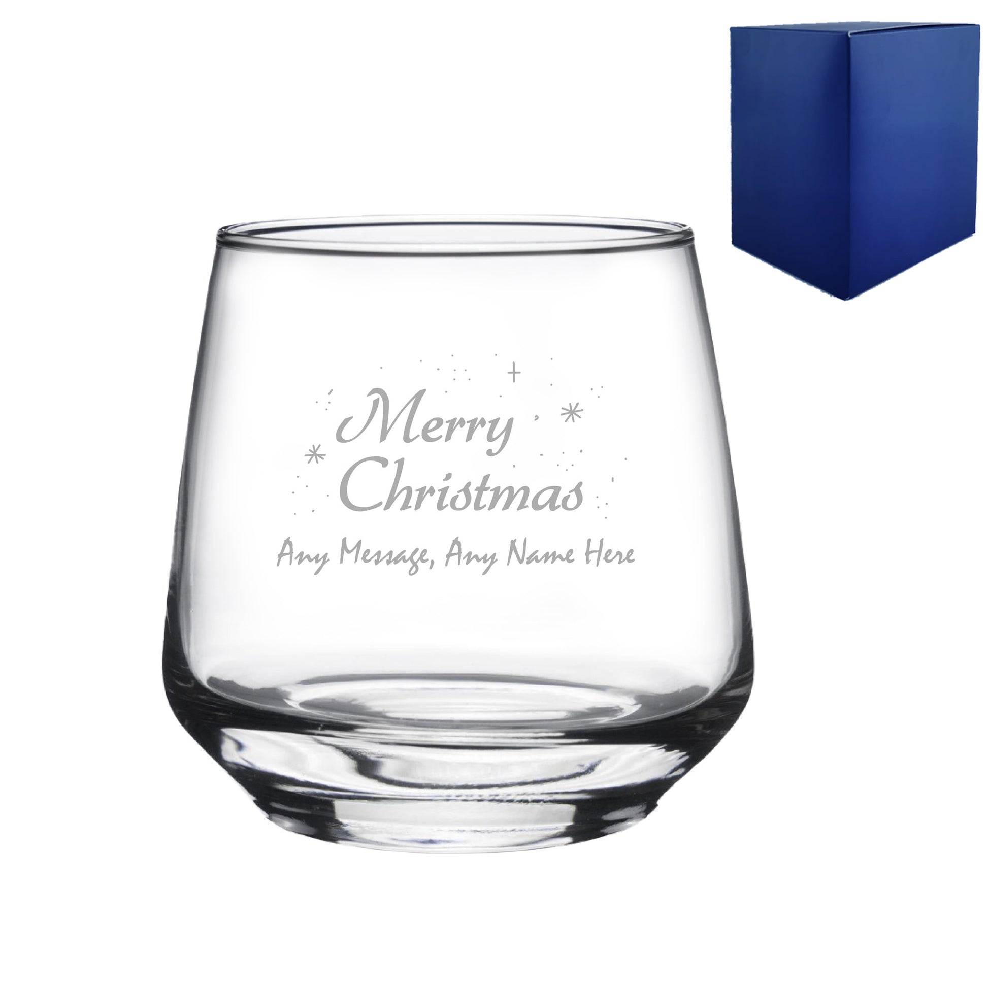 Engraved Merry Christmas Tallo Tumbler, Gift Boxed Image 1