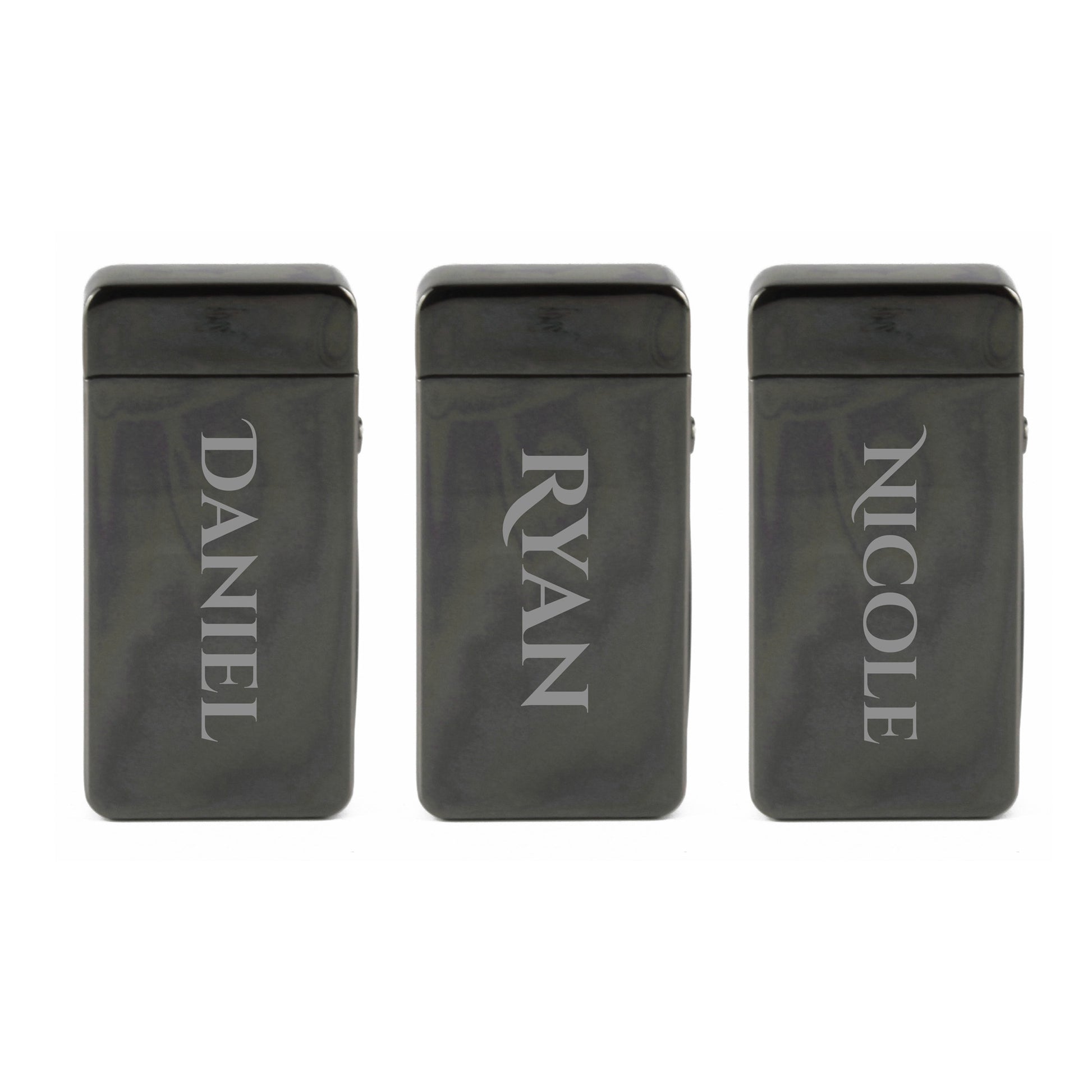 Engraved Electric Arc Lighter, Black, Any Name, Gift Boxed Image 4