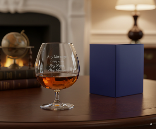 Engraved 690ml Crystalite Brandy Balloon With Gift Box