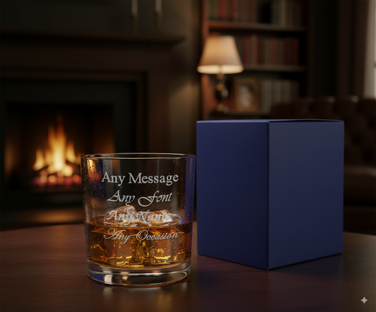 Engraved 240ml Toscana Whisky Tumbler With Gift Box