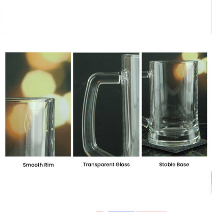 Personalised Engraved Mega Pint Beer Glass, Novelty Tankard, Modern Design Image 4