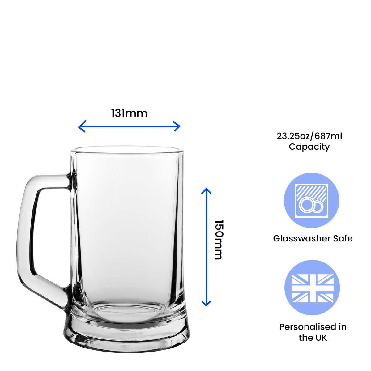 Engraved Beer Mug Tankard 23.25oz Image 3